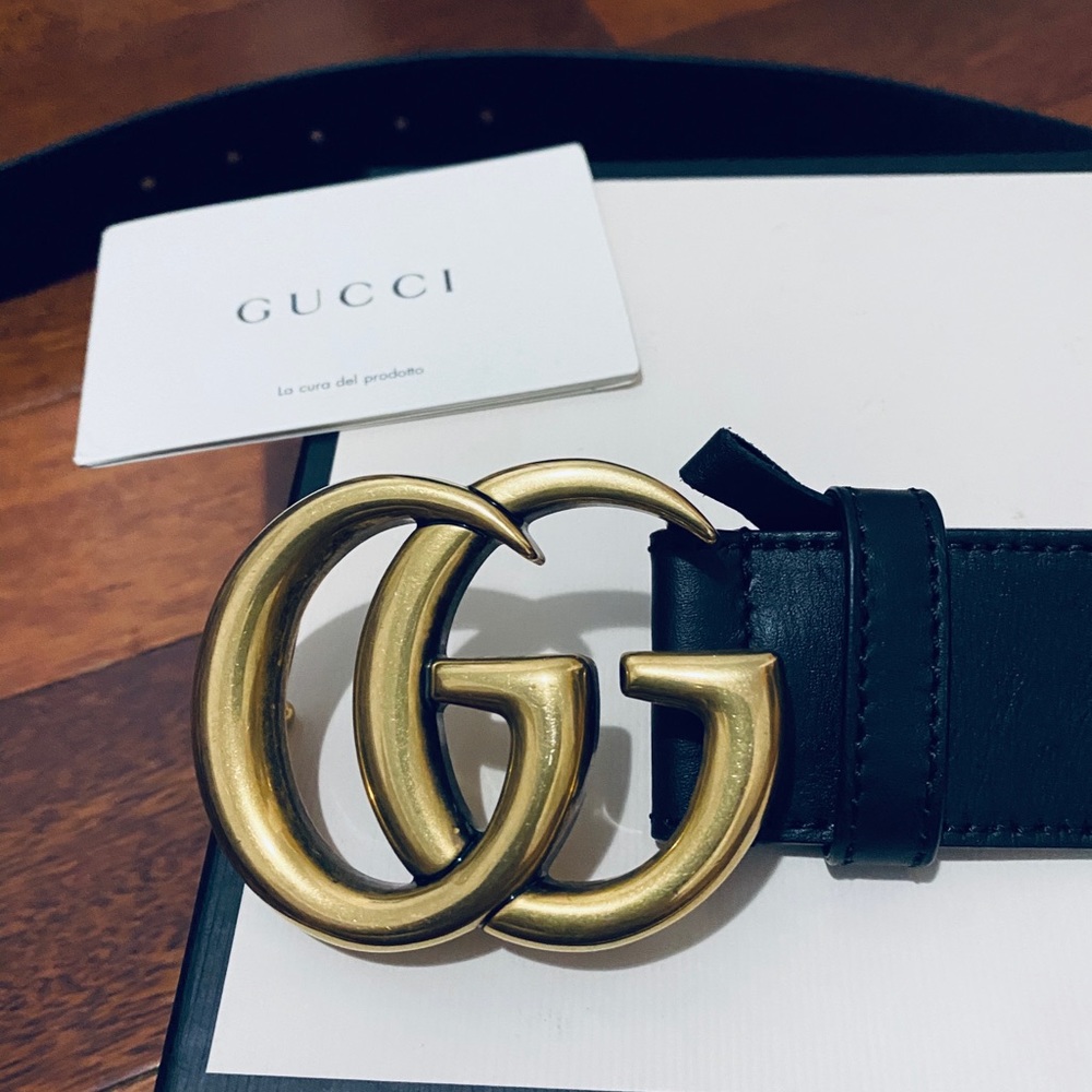 Gucci belt with double G Buckle